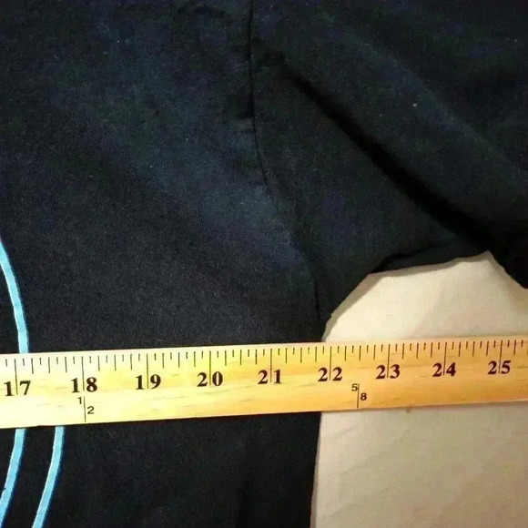 Fruit Of The Loom Sofspun Black SKELETON SURFER Graphic T-Shirt Sz L Hang Loose - Picture 2 of 5